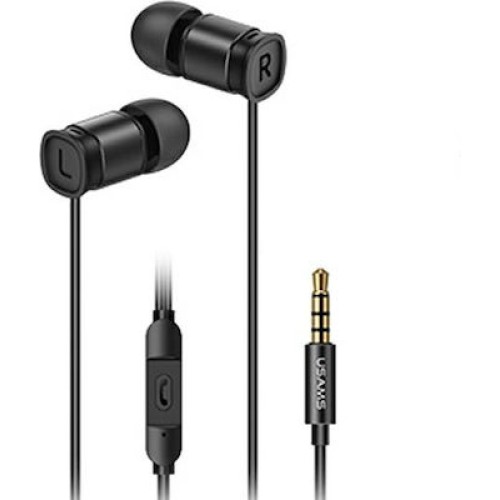 Usams EP-46 In-ear Handsfree με Βύσμα 3.5mm Μαύρο 