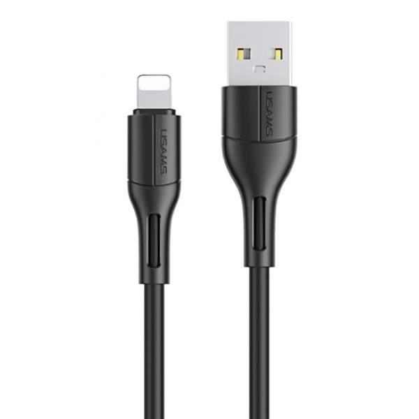 USAMS καλώδιο USB σε Lightning U68, 10W, 1m, μαύρο