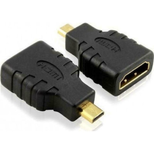Powertech Μετατροπέας micro HDMI male σε HDMI female (ADA-H002)