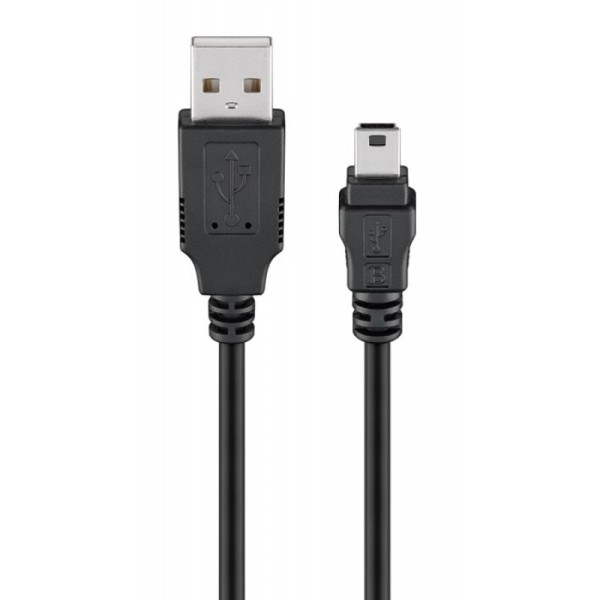 GOOBAY καλώδιο USB σε USB Mini 45740, 480Mbps, 1m, μαύρο