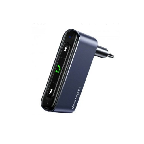 USAMS ασύρματο audio receiver US-SJ519 με μικρόφωνο, Bluetooth 5.0, γκρι