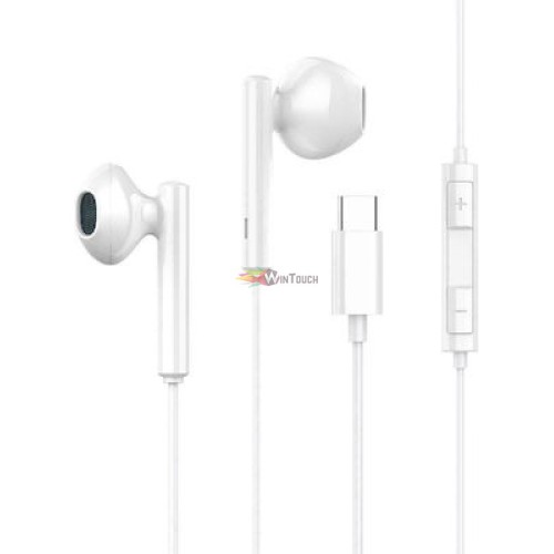 Celebrat G16 Earbuds Handsfree με Βύσμα USB-C Λευκό