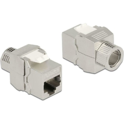 DeLock Μονάδα Keystone RJ45 θηλυκή προς LSA Cat.6A