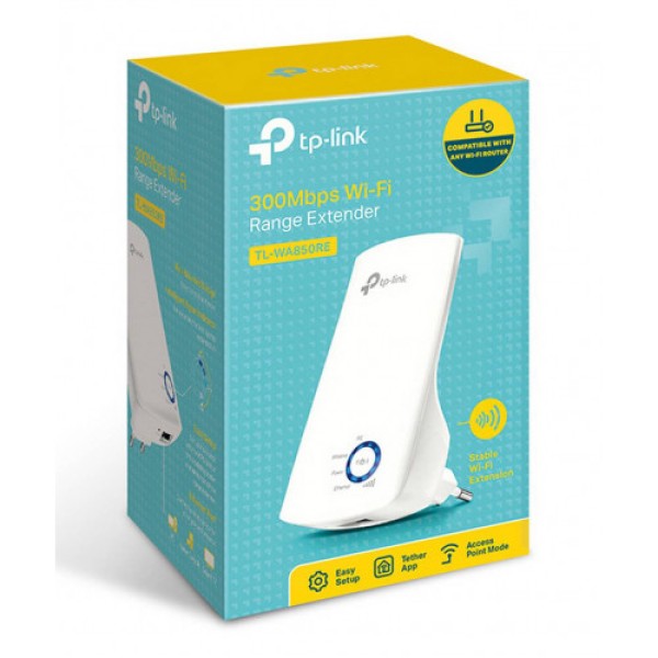 TP-LINK TL-WA850RE 300Mbps Universal WiFi Range Extender, Ver. 7.0