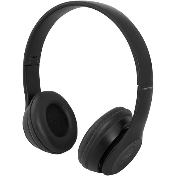 Melody Ασύρματα Bluetooth On Ear Ακουστικά Μαύρα