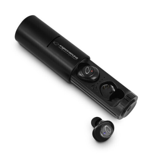 Esperanza EH227K In-ear Bluetooth Handsfree Ακουστικά με Θήκη Φόρτισης Μαύρα