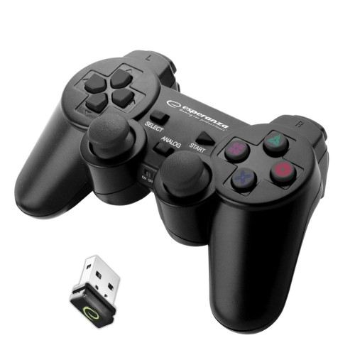 Gladiator Ασύρματο Gamepad για PC Black