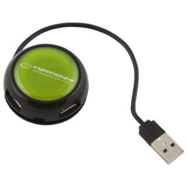 ESPERANZA USB 2.0 HUB με 4 θύρες Πράσινο