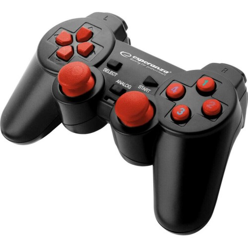 Warrior Ενσύρματο Gamepad για PC Black/Red