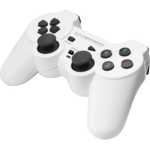 Warrior Ενσύρματο Gamepad για PC White/Black