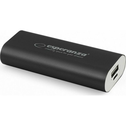 EMP105 Power Bank 4400mAh με Θύρα USB-A Μαύρο