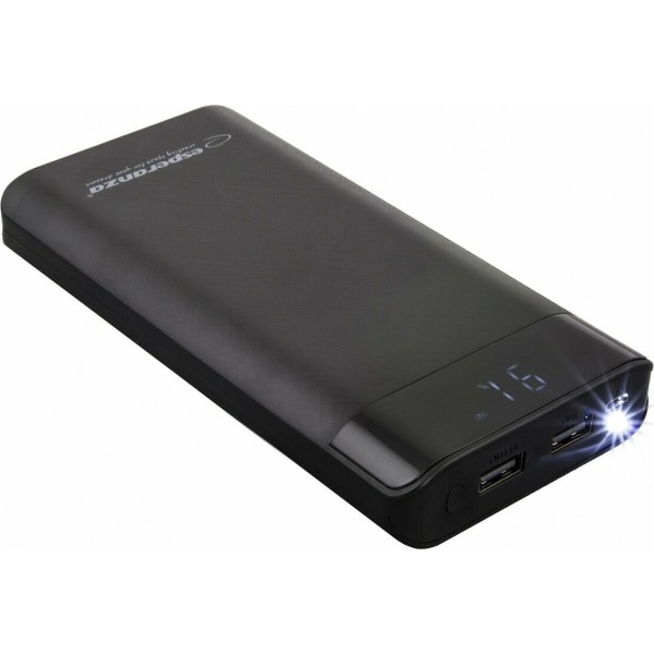 EMP120 Power Bank 17400mAh με 2 Θύρες USB-A Μαύρο