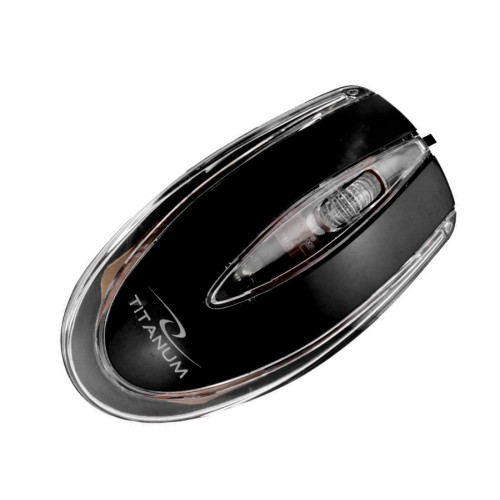  TITANUM MOUSE CORD. 3D OPT. USB LAGENA ΜΑΥΡΟ