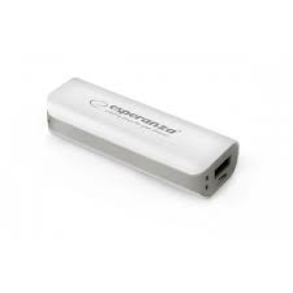 ESPERANZA POWER BANK JOULE 2200MAH Λευκό/Πράσινο