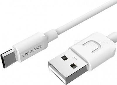 Usams καλώδιο Regular USB 2.0 σε micro USB US-SJ098, 1m , λευκό