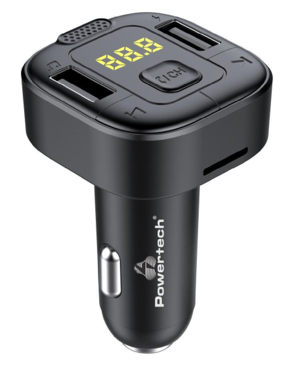 Powertech FM Transmitter Αυτοκινήτου με Bluetooth / MicroSD / USB PT-1028