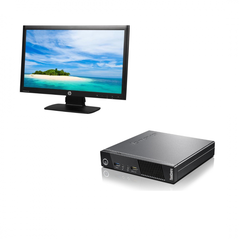 Lenovo M72e Tiny + HP P221 FHD