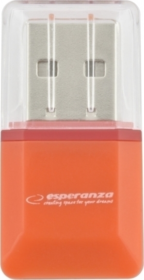 EA134 Card Reader USB 2.0 για microSD Πορτοκαλί