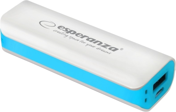 ESPERANZA POWER BANK JOULE 2200MAH Μπλέ/Λευκό