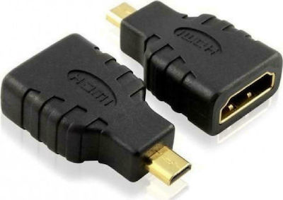 Powertech Μετατροπέας micro HDMI male σε HDMI female (ADA-H002)